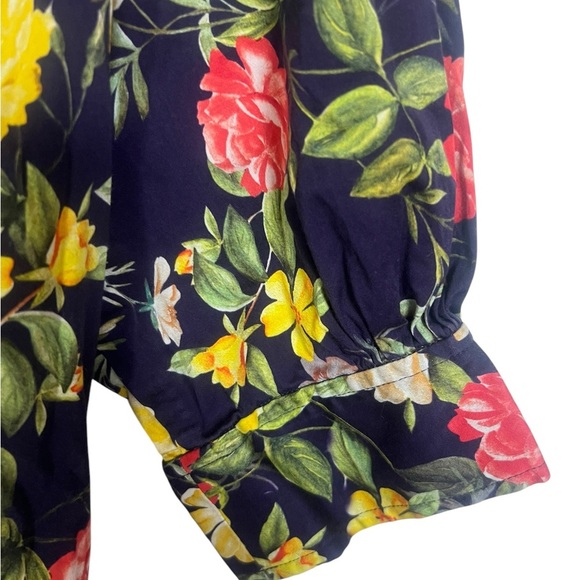 Marissa Webb X RTR Multi Floral Printed Puff Sleeve Dress - Size 8 - Picture 13 of 14